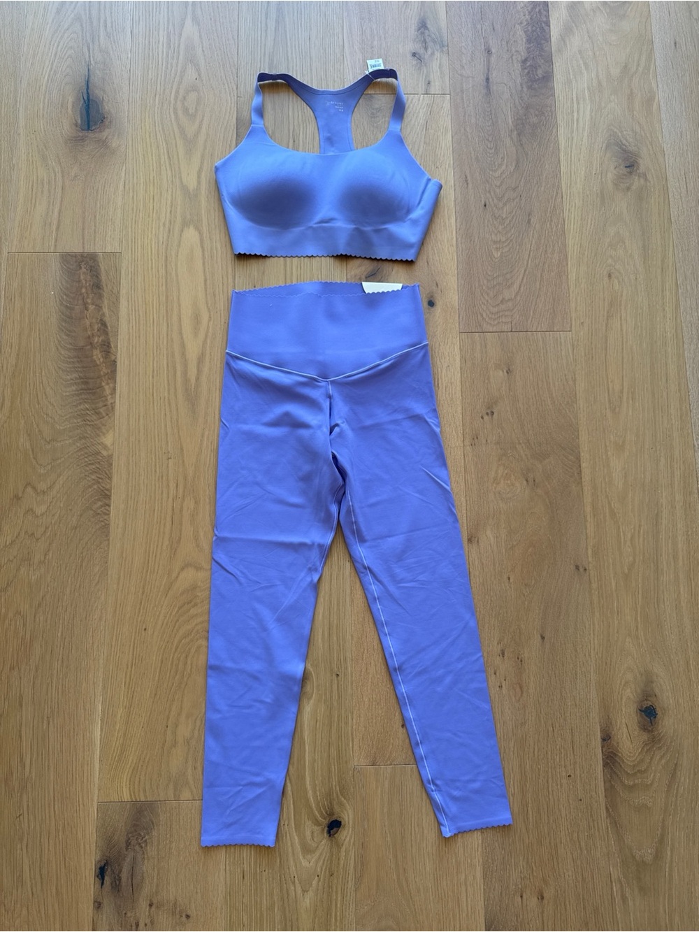 aerie Lavender Seamless Racerback Sports Bra & Leggings Set